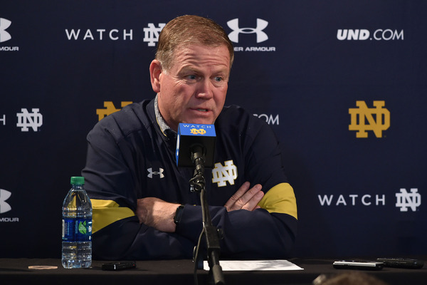 Brian Kelly claims he is not looking at job openings outside of South Bend.		Matt Cashore-USA TODAY Sports