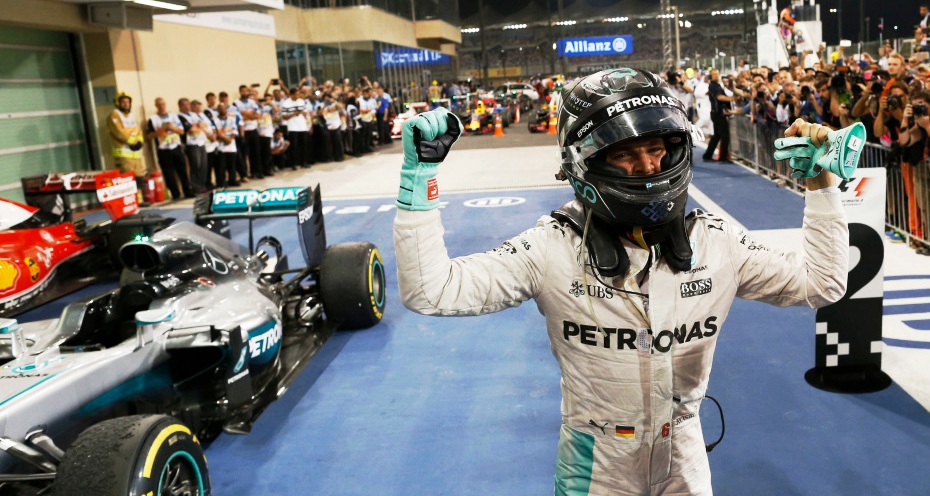 Lewis Hamilton wins at Abu Dabhi GP as Nico Rosberg takes home the championship trophy