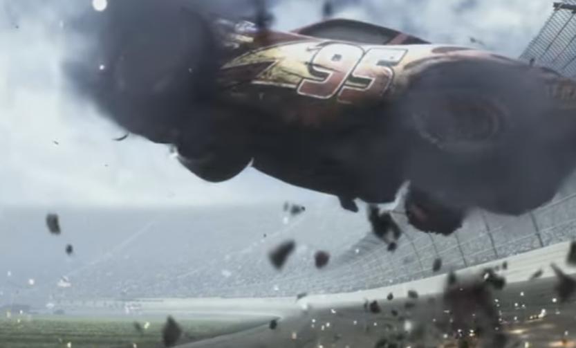 Lightning McQueen spirals out of control in explosive Cars 3 teaser