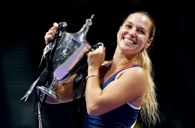 Dominika Cibulkova WTA Finals trophy