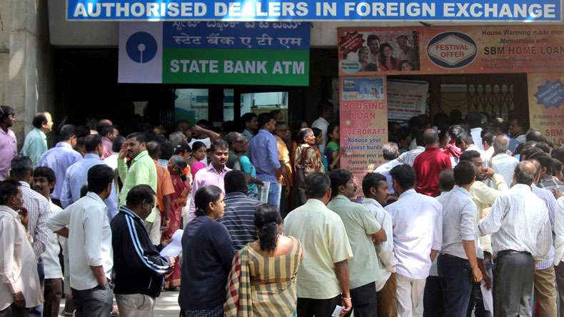 Bengaluru ATM bank cash money exchange currency note finance bank transaction demonetise currency note