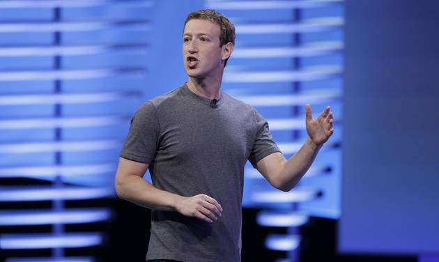 Facebook CEO Mark Zuckerberg delivers the keynote address at the F8 Facebook Developer Conference in San Francisco. In an interview Thursday Nov. 10 2016 with'The Facebook Effect author David Kirkp