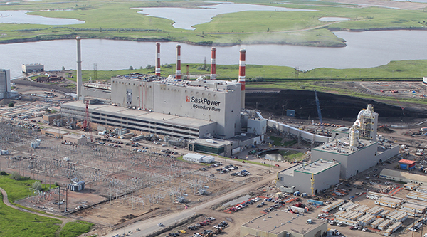 In October 2014 SaskPower’s Boundary Dam Unit 3 in Estevan Saskatchewan became the first coal-fired power plant to employ full-scale post-combustion carbon capture and sequestration. Courtesy SaskPower