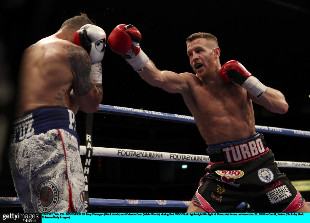 Flanagan made his big height advantage tell against Cruz in CardiffMARK ROBINSON  GETTY IMAGES