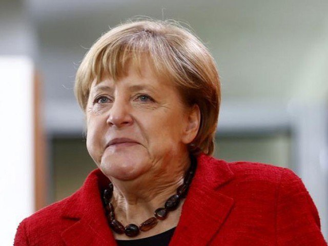 German Chancellor Angela Merkel arrives for the weekly cabinet meeting at the Chancellery in Berlin Germany