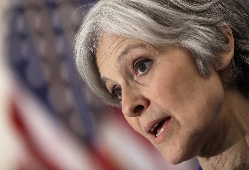 Green Party presidential nominee Jill Stein speaks at the National Press Club