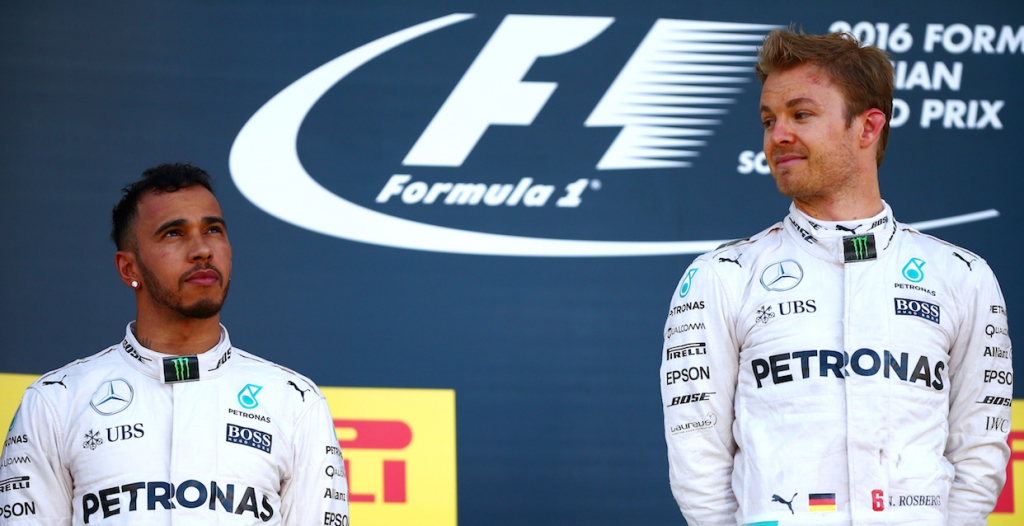 Nico Rosberg and Lewis Hamilton