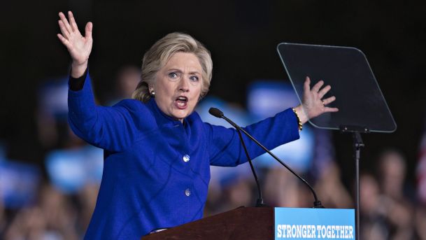 Hillary Clinton speaks at a campaign event in Tempe Arizona