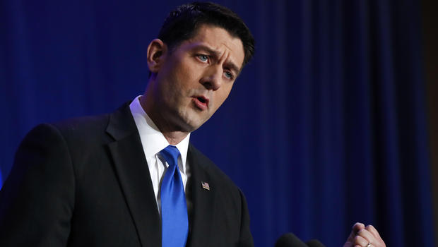 House Speaker Paul Ryan of Wisconsin speaks during a news conference in Janesville Wisc. Wednesday Nov. 9 2016