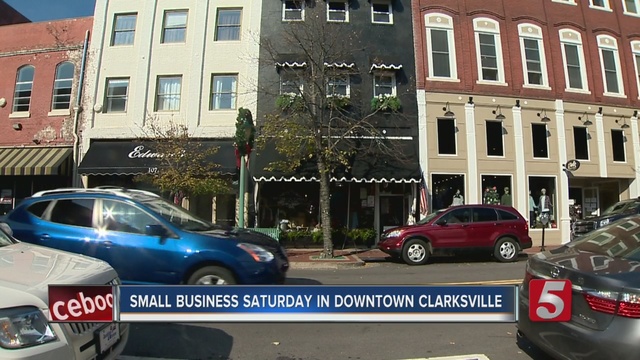 Hundreds of people filed in and out of historic Downtown Clarksville in search of some deals to snag on Small Business Saturday.                      WTVF