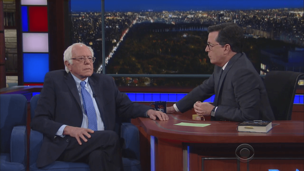 Bernie Sanders Stephen Colbert