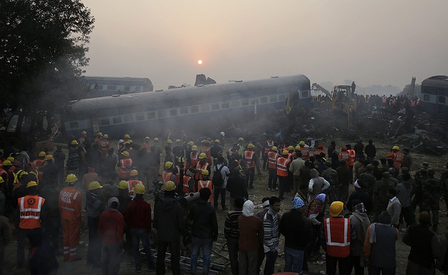 Train derailment in India kills at least 30, injures 100