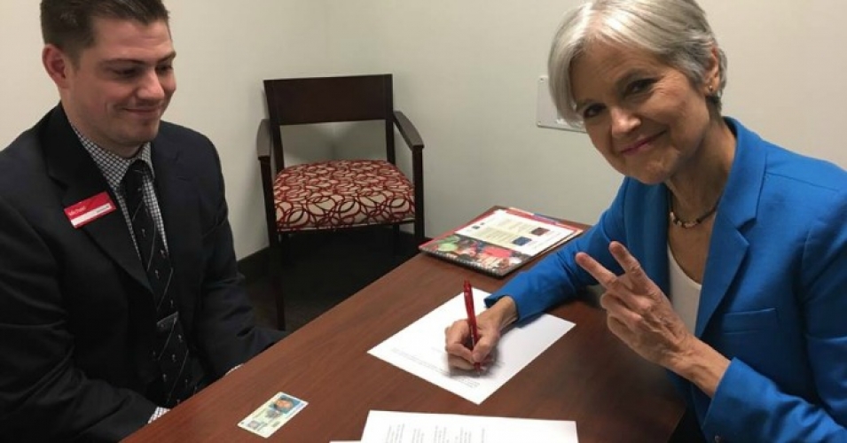 Jill Stein filing for a recount in Wisconsin on Friday November 25