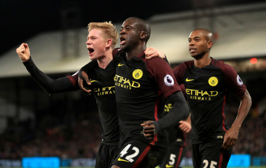 Premier League review Toure on target as City go top alongside Liverpool