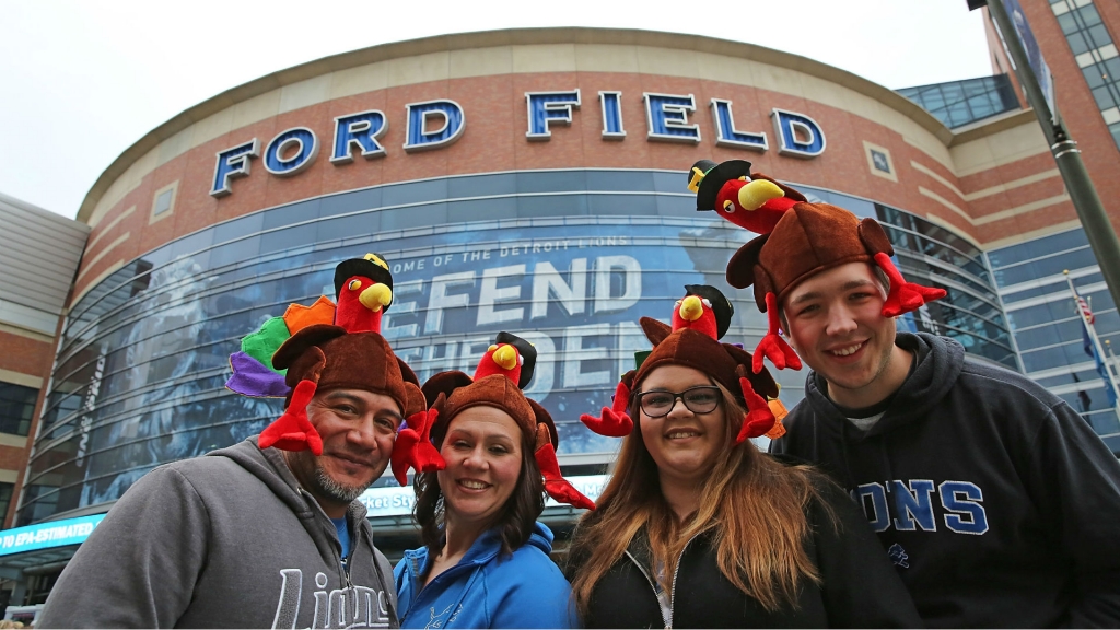 Lions fans on Thanksgiving