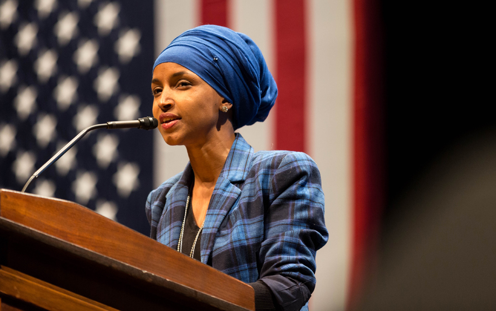 Illhan Omar of Minnesota became the first Somali American Muslim legislator in the House of Representatives