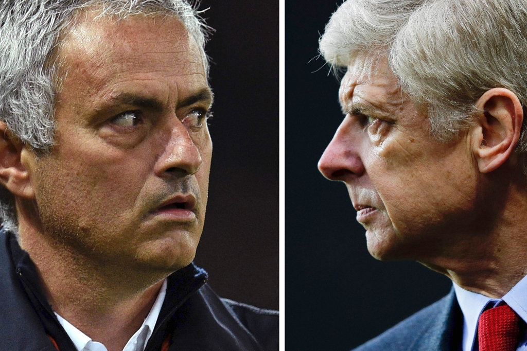 Mourinho tried to play nice before the game calling his rival “Mr Wenger”OLI SCARFF  ADRIAN DENNIS  AFP