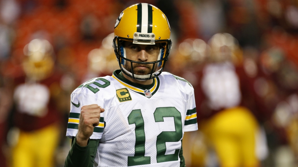 Packers QB Aaron Rodgers image credit Sporting News