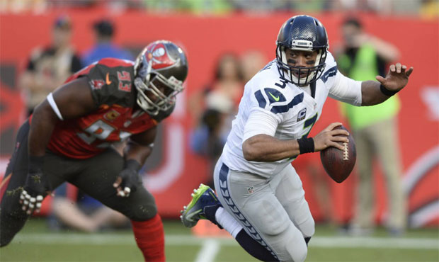 Russell Wilson was sacked a season-high six times in Seattle's loss to Tampa Bay