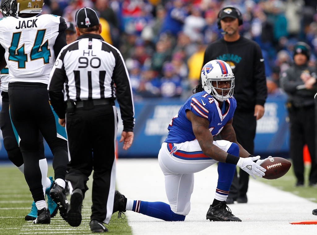 Nov 27 2016 Orchard Park NY USA Buffalo Bills wide receiver Sammy Watkins makes a catch for a first down during the first half against the Jacksonville Jaguars at New Era Field. Mandatory Credit Kevin Hoffman-USA TODAY Sports