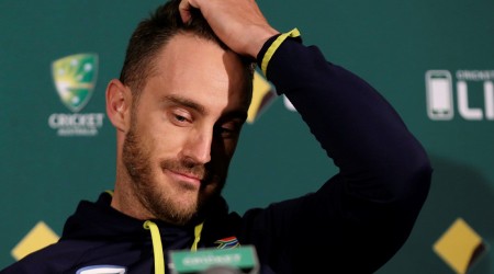 South Africa's cricket captain Faf du Plessis