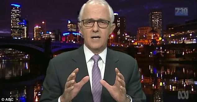 Speaking on the ABC's 7.30 Mr Turnbull was only willing to tackle one administration at a time as the issue had not been discussed with Mr Trump