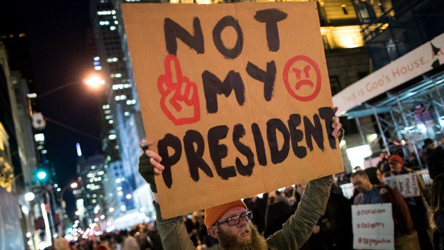 The election of Trump as president has sparked protests in cities across the country