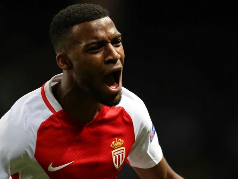 Thomas Lemar celebrates his goal for Monaco