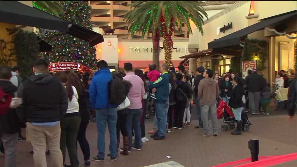 Thousands of Black Friday shoppers descended on the Citadel Outlets in Commerce on Nov. 27 2015