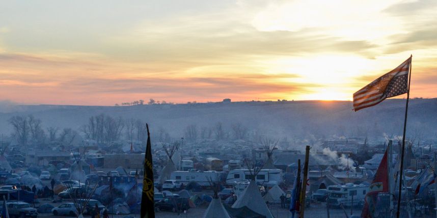 North Dakota to block supplies from pipeline protesters&#39 camp