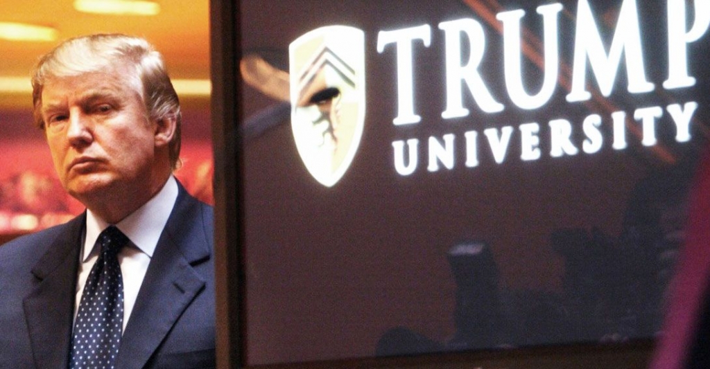 The case refers to lawsuits stemming from the defunct for-profit education venture Trump University putting to rest fraud allegations by former students