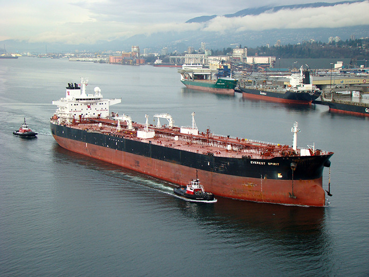 The expansion would triple Trans Mountain capacity to 890,000 barrels per day and result in a seven-fold increase in oil tanker traffic through Burrard Inlet.- Submitted