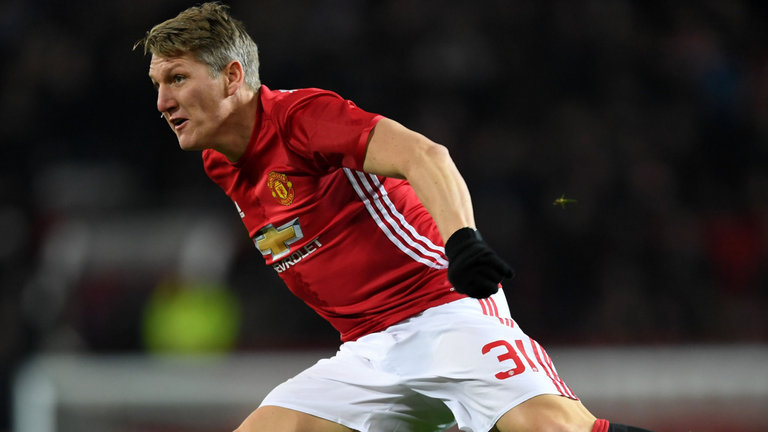 Bastian Schweinsteiger featured in Manchester United's win over West Ham