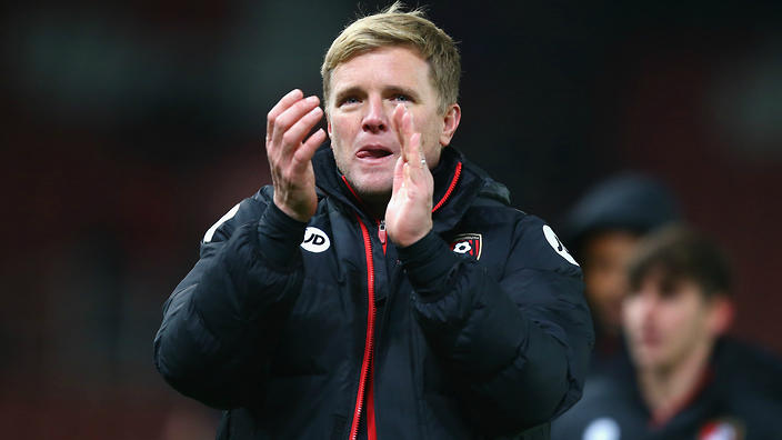 Bournemouth manager Eddie Howe            
    
              
     
     
           Show Grid