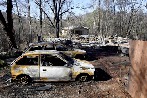 Within hours wildfires set Tennessee mountain city aflame