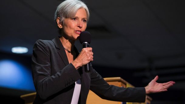 Green Party presidential candidate Jill Stein delivers remarks at Wilkes University in Wilkes-Barre Pa. Hillary Clinton's aides and supporters are urging dispirited Democrats to channel their frustrations about