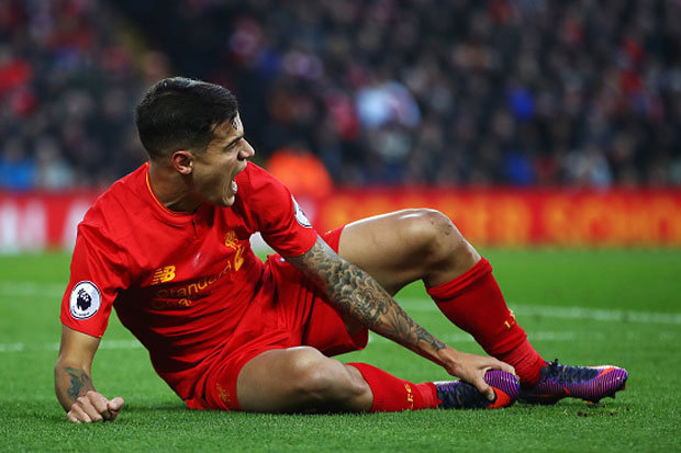 Liverpool star Philippe Coutinho has been ruled out until January