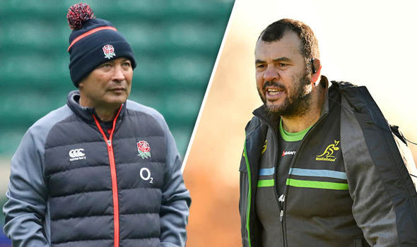 Eddie Jones and Michael Cheika