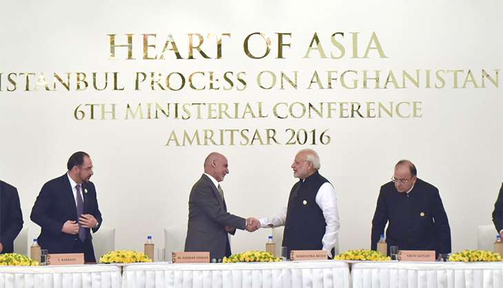 PM Narendra Modi and Afghan President Ashraf Ghani at Heart of Asia Conference