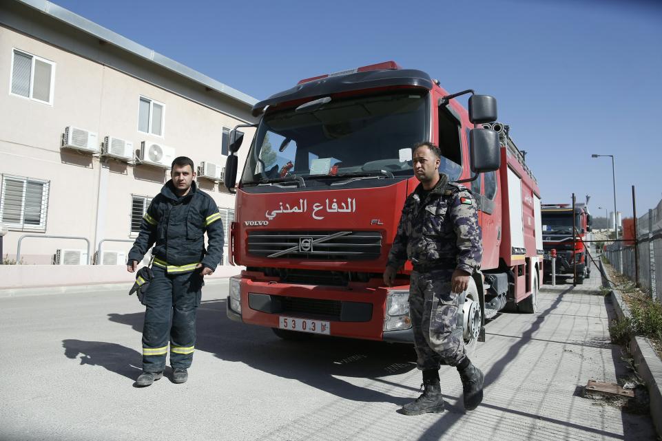 Palestinian firefighters