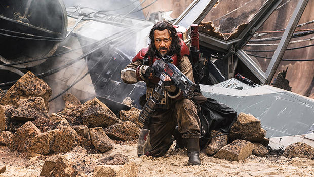 Jiang Wen as Baze Malbus in the film “Rogue One A Star Wars Story.” Lucasfilm Ltd