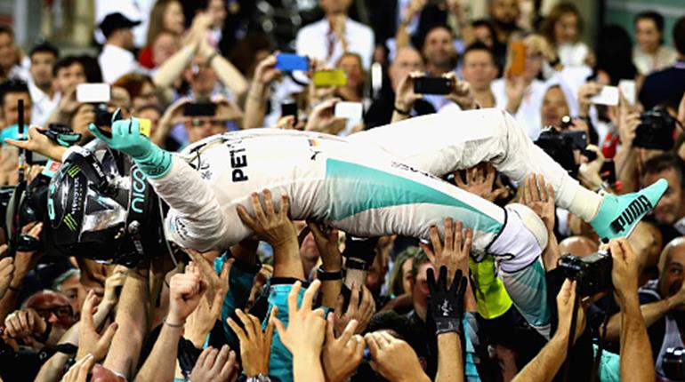 Abu Dhabi GP Nico Rosberg wins maiden F1 world title