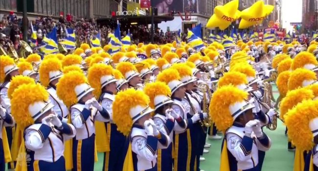 Thursday marked the 1st time WVU's Mountaineer Marching Band had participated in the Macy's Thanksgiving Day Parade in New York City