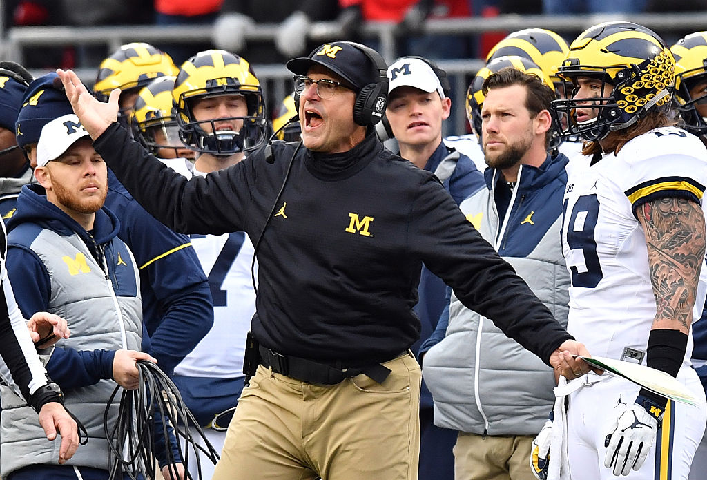 Michigan Fined $10,000 For Jim Harbaugh's Officiating Rant