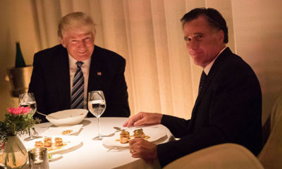 Mitt Romney praises Donald Trump after posh dinner