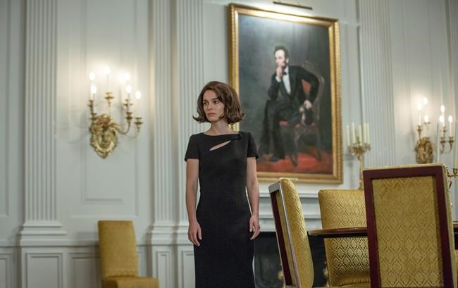 This image released by Fox Searchlight shows Natalie Portman as Jackie Kennedy in a scene from the film'Jackie