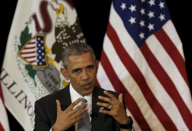 U.S. President Barack Obama speaks at the University of Chicago Law School in Chicago