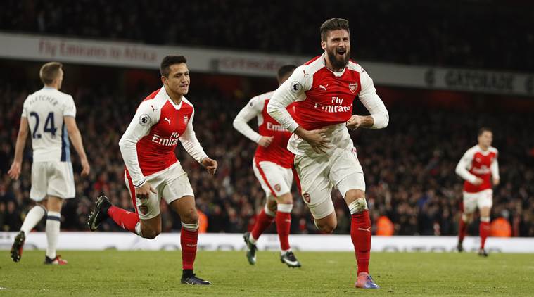 Olivier Giroud scored his sixth goal of this season