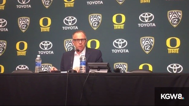 Oregon Athletic Director Rob Mullens