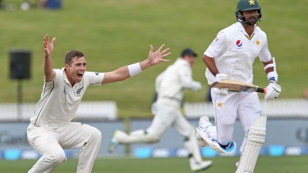 Skittled Tim Southee of New Zealand played his role in filleting the Pakistan batting order in a single session